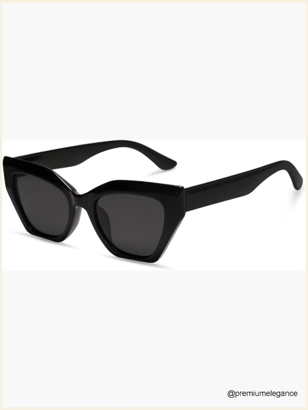 Square Cat Eye Polarized Sunglasses Retro Classic Vintage Trendy Shades - Picture 1 of 7